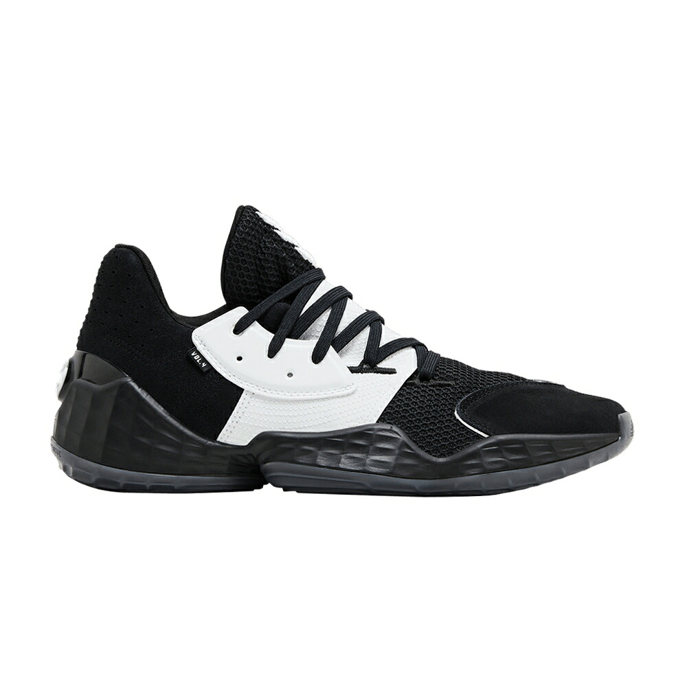 アディダス ハーデン コア 黒色 ブラック 白色 ホワイト VOL. 'BLACK WHITE' スニーカー メンズ ADIDAS HARDEN 4 / CORE BLACK CLOUD WHITE CORE|スニケス