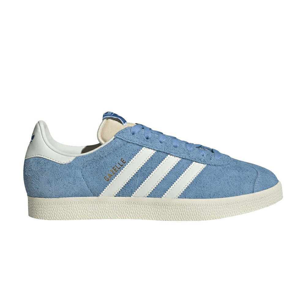 アディダス ガゼル 青色 ブルー 白色 ホワイト クリーム 'LIGHT WHITE' スニーカー メンズ ADIDAS GAZELLE BLUE OFF / LIGHT BLUE OFF WHITE CREAM WHITE