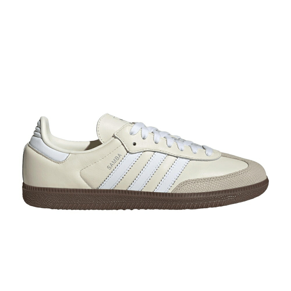 アディダス サンバ 白色 ホワイト 'OFF SNAKESKIN' スニーカー レディース ADIDAS WMNS SAMBA OG WHITE ALUMINA / OFF WHITE FOOTWEAR WHITE WONDER｜スニケス