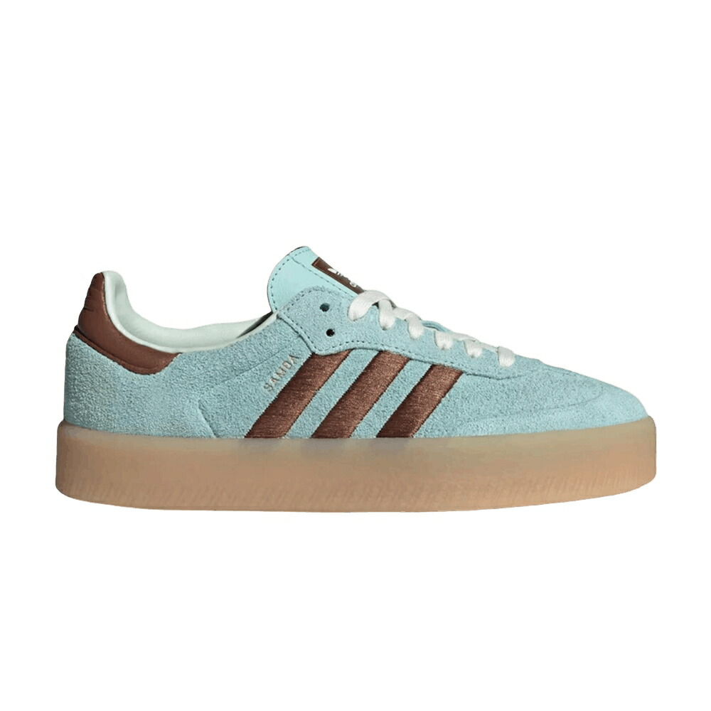 アディダス アクア 赤銅色 赤銅色 \u0027SEMI AQUA\u0027 スニーカー レディース ADIDAS WMNS SAMBAE FLASH / SEMI FLASH AQUA PRELOVED BROWN