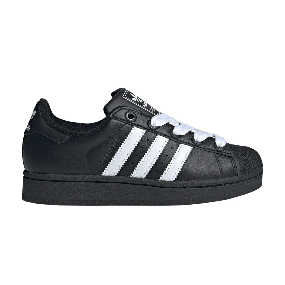 アディダス スーパースター 黒色 ブラック コア 白色 ホワイト 'CORE WHITE' スニーカー メンズ ADIDAS SUPERSTAR 2 J BLACK CLOUD / CORE BLACK CLOUD WHITE CORE|スニケス