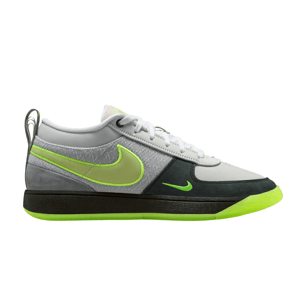 ナイキ 灰色 グレー 黒色 ブラック NEON スニーカー メンズ NIKE BOOK 1 / LIGHT SMOKE GREY VOLT BLACK