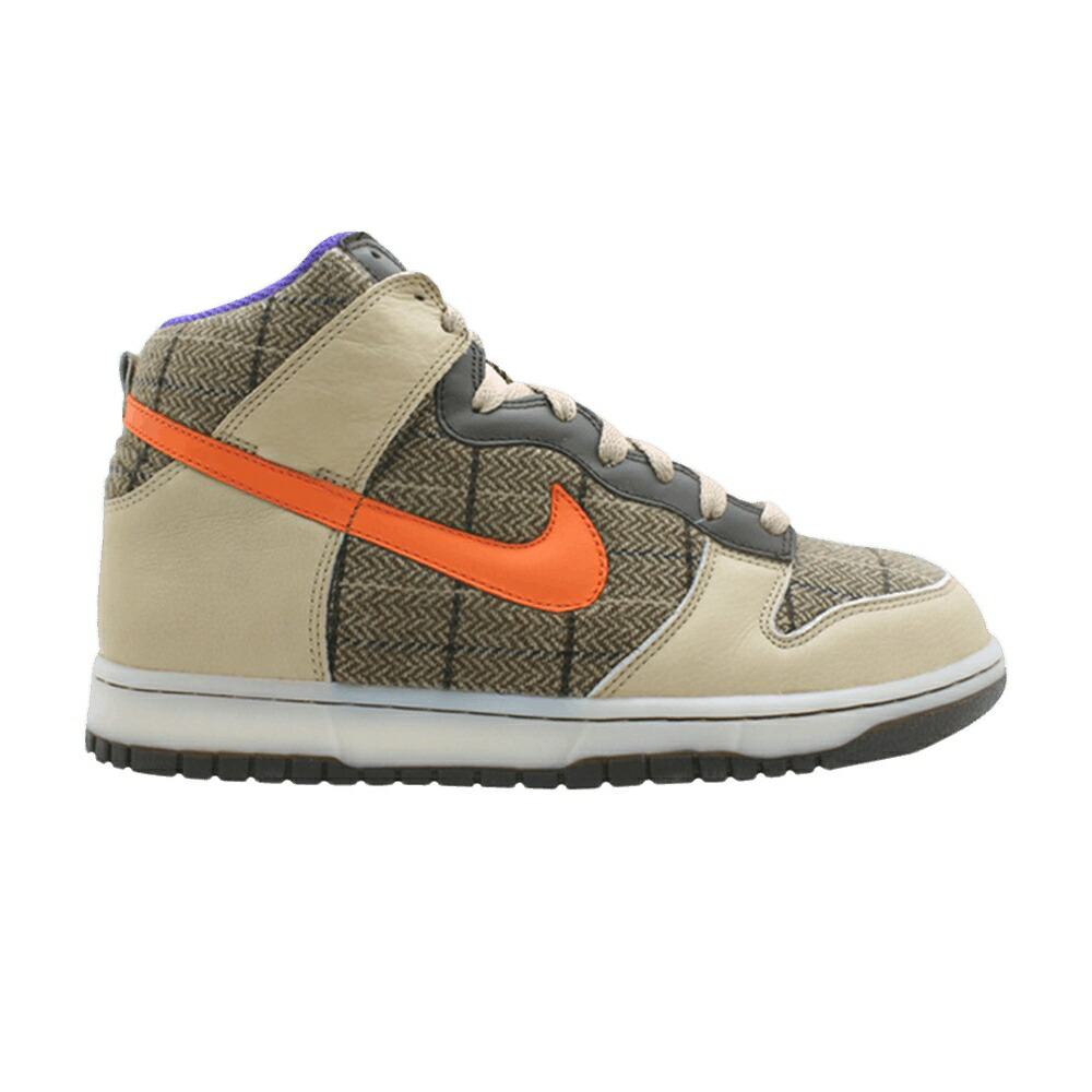 ナイキ ダンク ご機嫌 割り増し金 橙 オレンジ色 ダンクハイ スニーカー メンズ NIKE DUNK HIGH PREMIUM / TWEED ORANGE BLAZE VARSITY