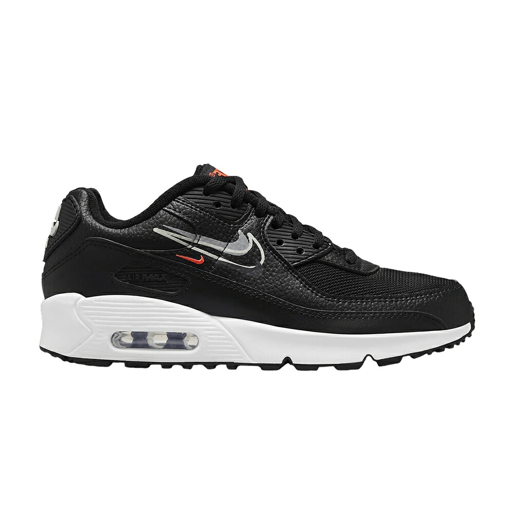 ナイキ マックス 黒色 ブラック 灰色 グレー エアマックス 'BLACK CRIMSON' ジュニア キッズ NIKE AIR MAX 90 GS BRIGHT / BLACK PARTICLE GREY PHOTON DUST ベビー マタニティ スニーカー｜スニケス