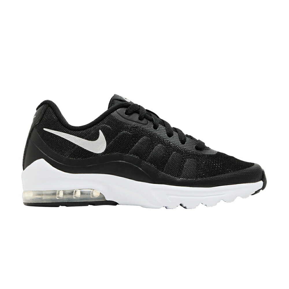 ナイキ マックス 黒色 ブラック 銀色 シルバー 白色 ホワイト エアマックス BLACK SILVER スニーカー レディース NIKE WMNS AIR MAX INVIGOR METALLIC / BLACK METALLIC SILVER WHITE