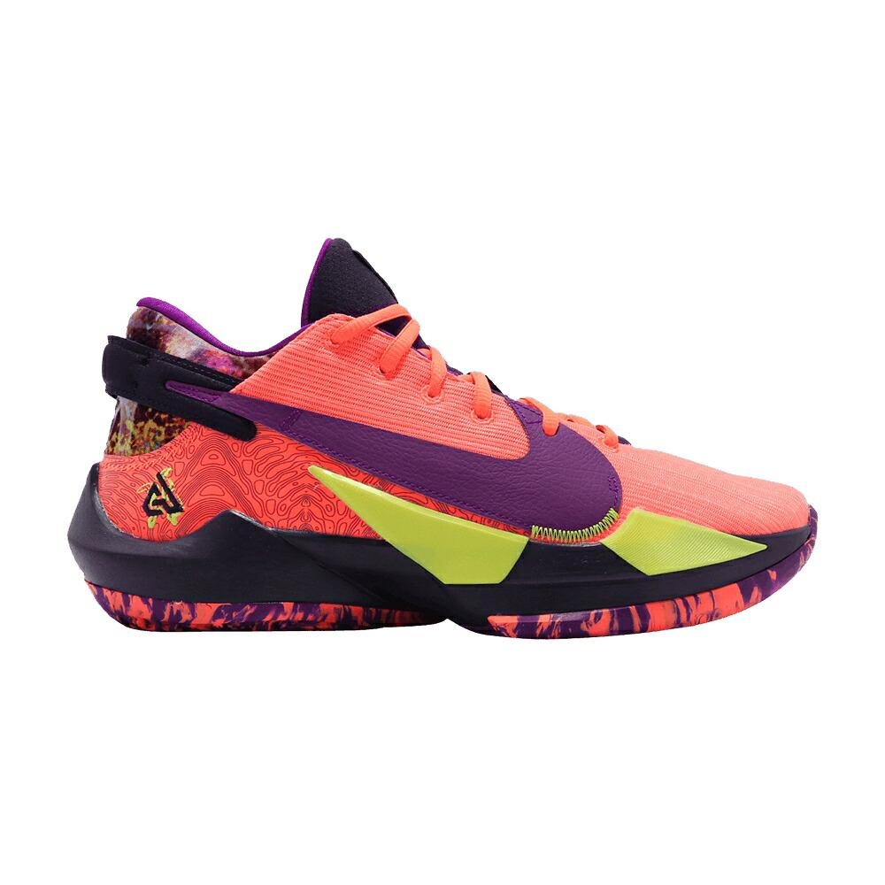 ナイキ 望遠レンズ 地びた 紫 パープル 望遠レンズフリーク \u0027BRIGHT MANGO\u0027 スニーカー メンズ NIKE ZOOM FREAK 2 EP / BRIGHT MANGO VOLT GRAND PURPLE
