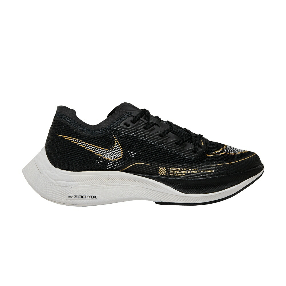 ナイキ ゴールド 黒色 ブラック コイン 白色 ホワイト NEXT% BLACK COIN スニーカー レディース NIKE WMNS ZOOMX VAPORFLY 2 METALLIC GOLD / BLACK METALLIC GOLD COIN WHITE