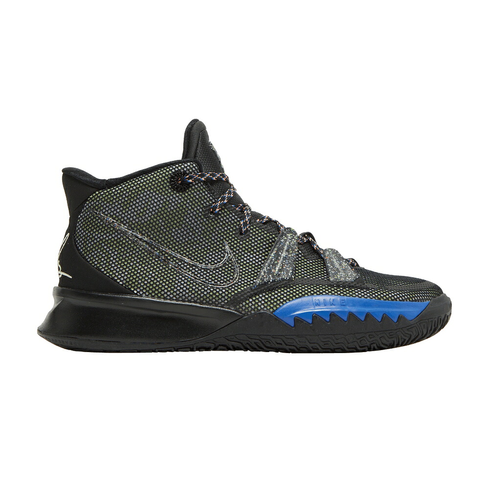 ナイキ カイリー 黒色 ブラック ライム 橙 オレンジ 'GRIND' ジュニア キッズ NIKE KYRIE 7 GS / BLACK LIME ICE TOTAL ORANGE ベビー マタニティ スニーカー|スニケス