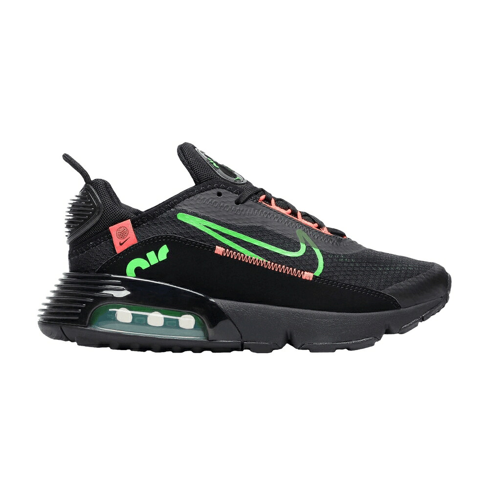 ナイキ マックス 緑 グリーン ストライク 黒色 ブラック クリムゾン エアマックス 'BLACK CRIMSON' ジュニア キッズ NIKE AIR MAX 2090 GS GREEN STRIKE / BLACK GREEN STRIKE FLASH CRIMSON ベビー マタニティ｜スニケス
