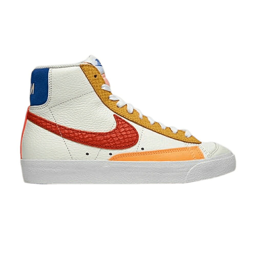 ナイキ ブレイザー ミッド 白色 ホワイト 橙 オレンジ '77 'CAMPFIRE ORANGE' スニーカー レディース NIKE WMNS BLAZER MID / SAIL WHITE CAMPFIRE ORANGE|スニケス