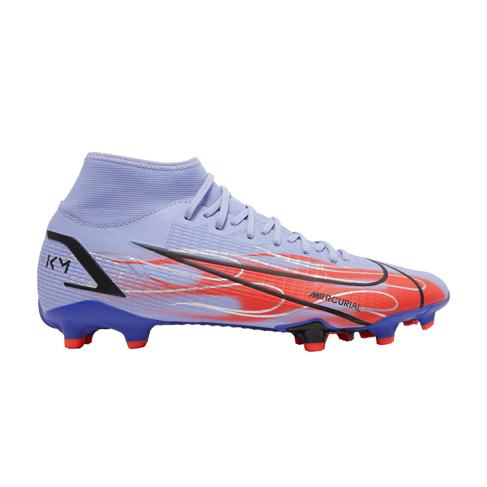 ナイキ 翰林院 藍色 インディゴ 張りさける \u0027FLAMES\u0027 スニーカー メンズ NIKE KYLIAN MBAPP X MERCURIAL SUPERFLY 8 ACADEMY MG / LIGHT THISTLE INDIGO BURST
