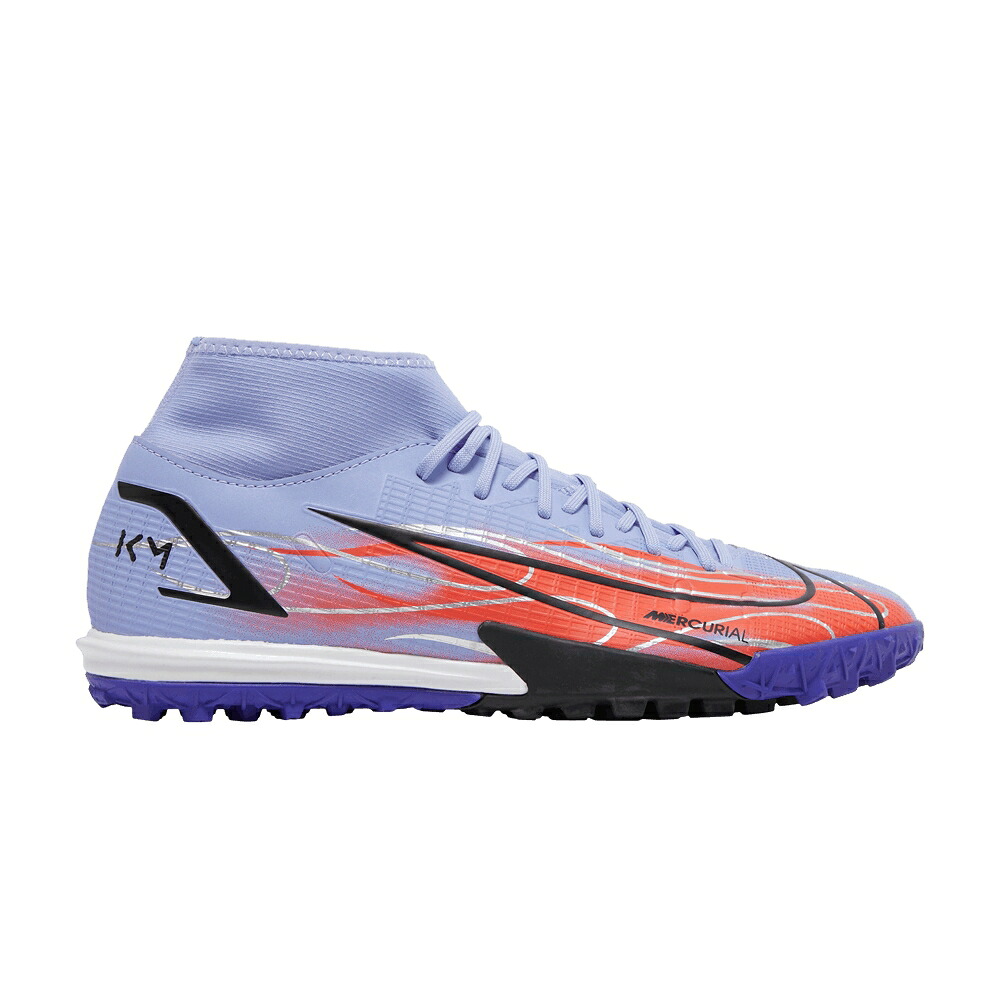 ナイキ 翰林院 藍色 インディゴ 張りさける \u0027FLAMES\u0027 スニーカー メンズ NIKE KYLIAN MBAPP X MERCURIAL SUPERFLY 8 ACADEMY TF / LIGHT THISTLE INDIGO BURST