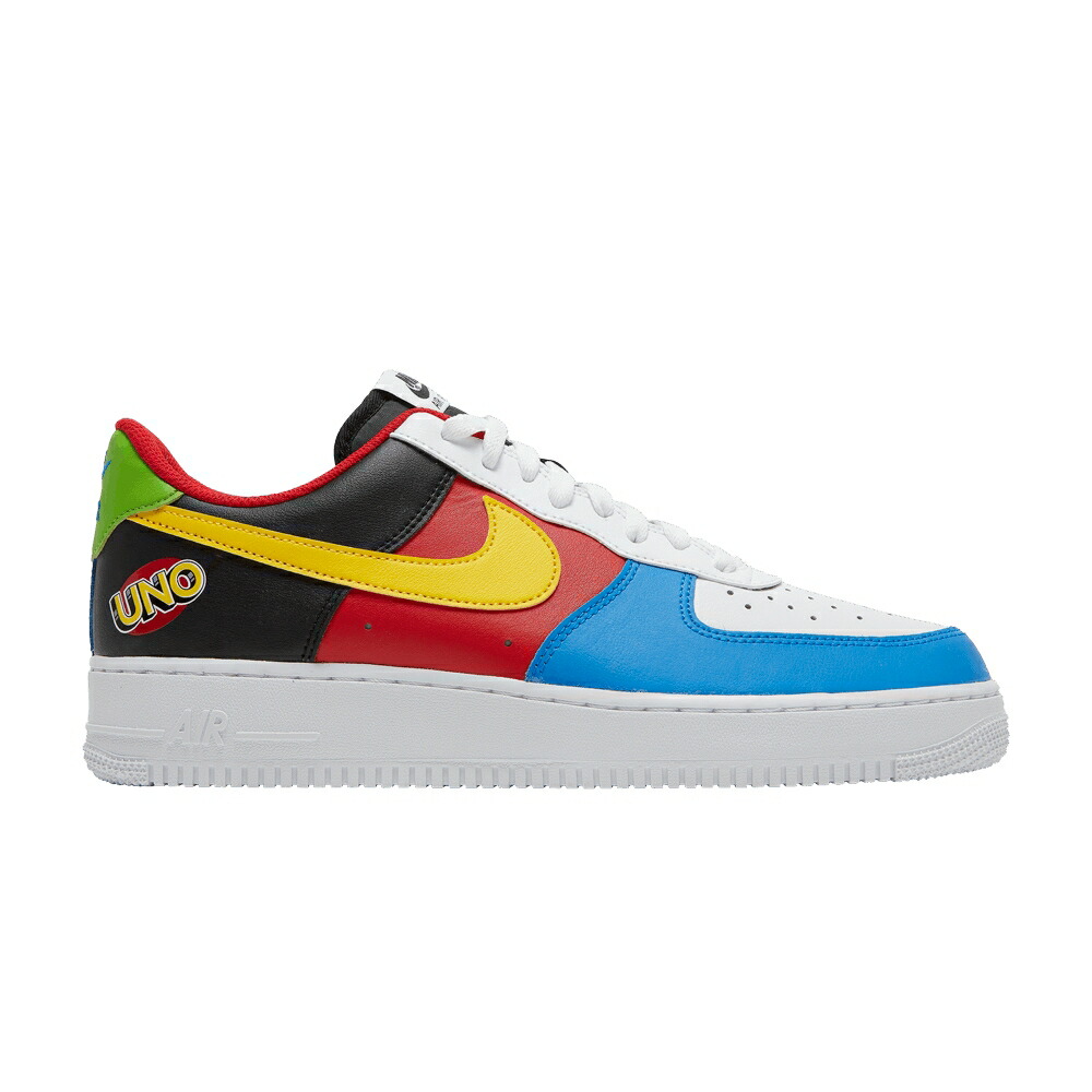 ナイキ 白色 ホワイト 黄色 イエロー 赤 レッド エアフォース 50TH ANNIVERSARY スニーカー メンズ NIKE UNO X AIR FORCE 1 LOW / WHITE YELLOW ZEST UNIVERSITY RED