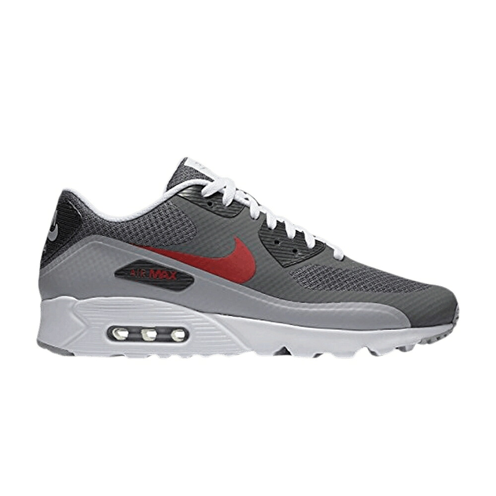 ナイキ マックス ウルトラ 灰色 グレー 赤 レッド エアマックス 'DARK RED' スニーカー メンズ NIKE AIR MAX 90 ULTRA GREY GYM / DARK GREY GYM RED WOLF GREY｜スニケス