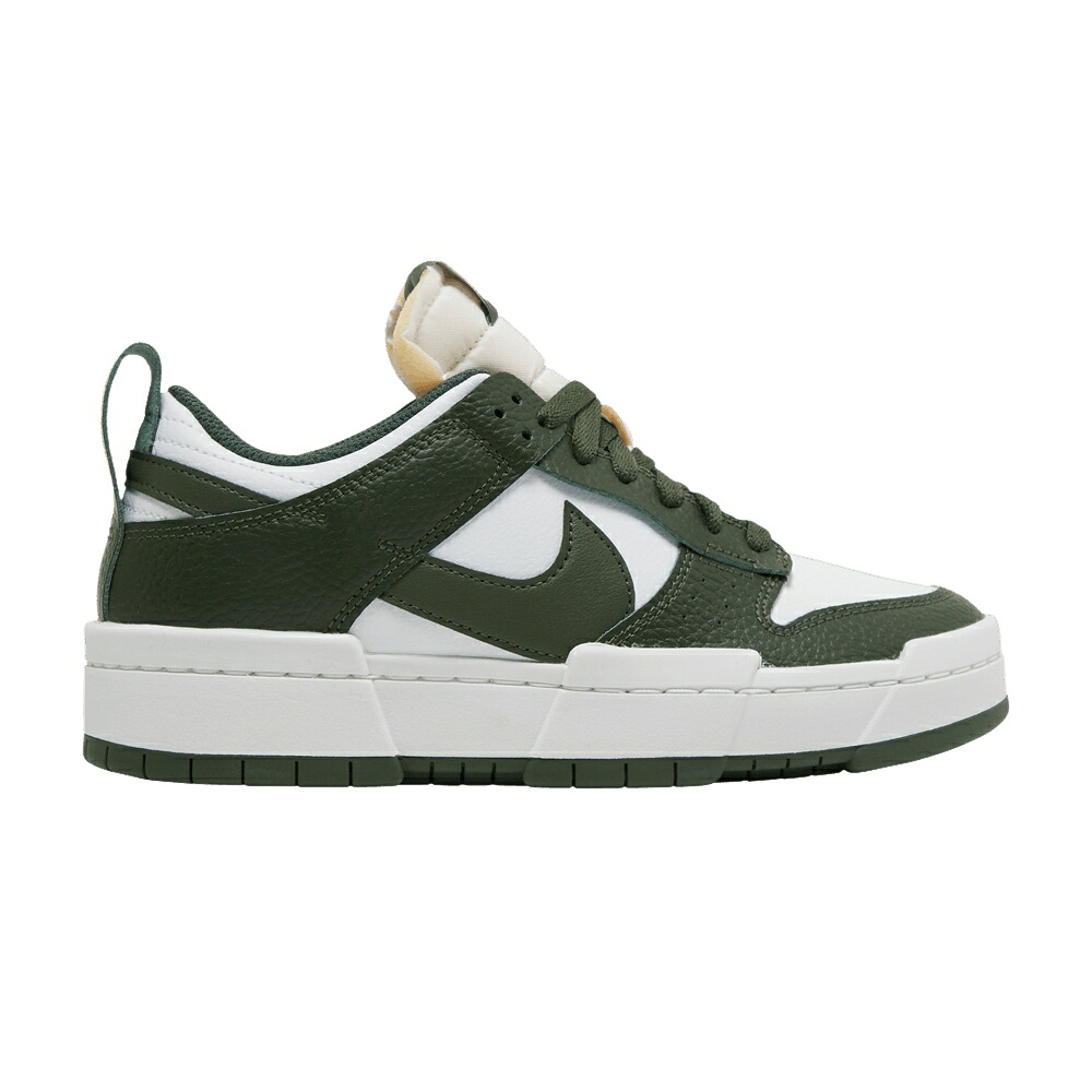 ナイキ ダンク 緑 緑であること 白いこと 白いこと ダンクロー \u0027DARK GREEN\u0027 スニーカー レディース NIKE WMNS DUNK LOW DISRUPT / DARK GREEN WHITE