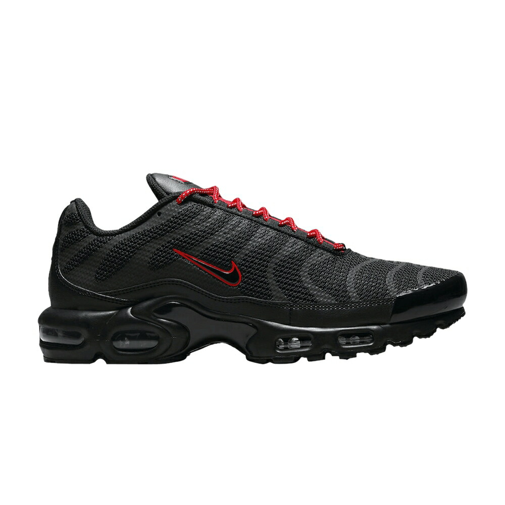 ナイキ マックス 黒色 ブラック 赤 レッド エアマックスプラス 'BLACK REFLECTIVE' スニーカー メンズ NIKE AIR MAX PLUS / BLACK BLACK UNIVERSITY RED