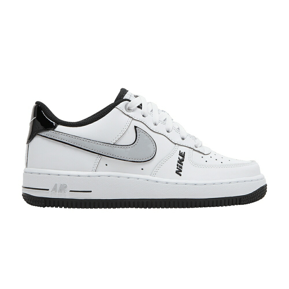 ナイキ 白色 ホワイト 黒色 ブラック 灰色 グレー エアフォース 'WHITE GREY' ジュニア キッズ NIKE AIR FORCE 1 LV8 GS WOLF / WHITE BLACK WOLF GREY WHITE ベビー マタニティ スニーカー