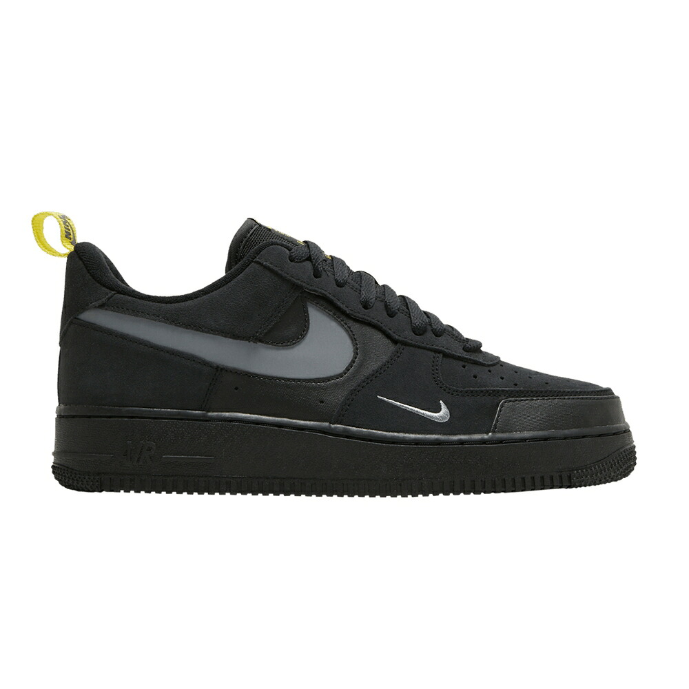 ナイキ スウッシュ スウォッシュ 黒色 ブラック エアフォース 'CUT BLACK' スニーカー メンズ NIKE AIR FORCE 1 LOW OUT SWOOSH - / BLACK BLACK｜スニケス
