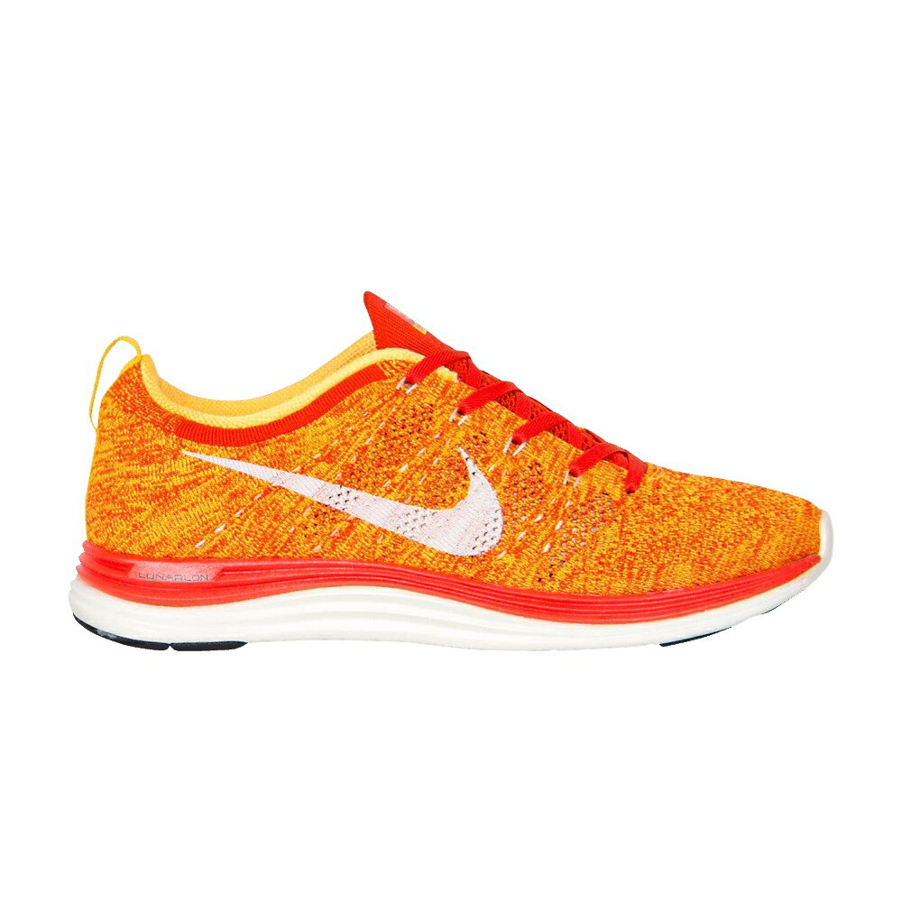 ナイキ フライニット チーム 橙 オレンジ レーザー LUNAR1+ 'TEAM ORANGE' スニーカー メンズ NIKE FLYKNIT / TEAM ORANGE LASER ORANGE SAIL|スニケス