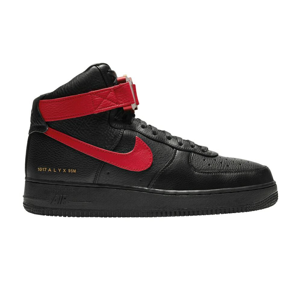 ナイキ ハイ 黒色 ブラック 赤 レッド エアフォース BRED スニーカー メンズ NIKE 1017 ALYX 9SM X AIR FORCE 1 HIGH / BLACK UNIVERSITY RED