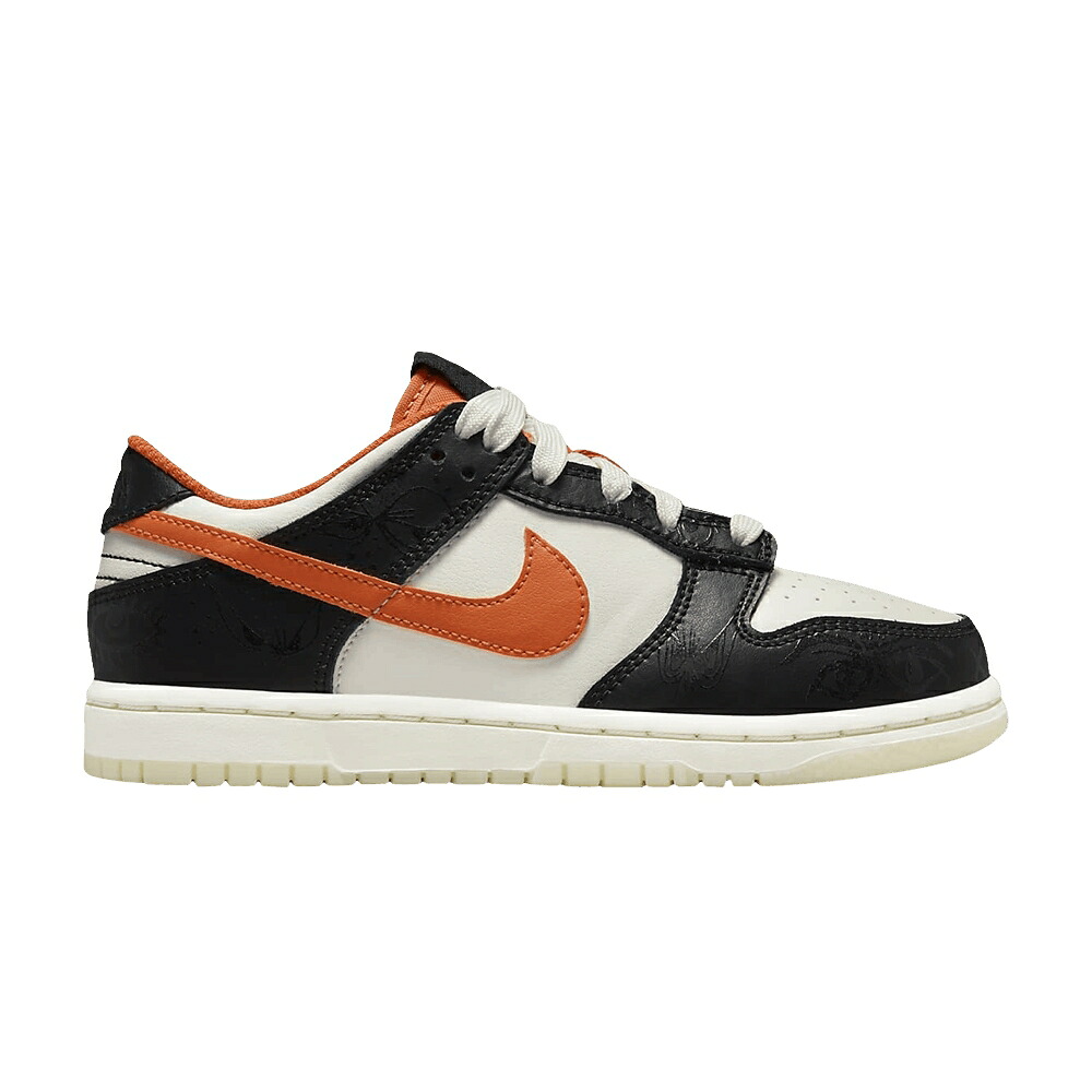 ナイキ ダンク プレミアム 黒色 ブラック ダンクロー 'HALLOWEEN' ジュニア キッズ NIKE DUNK LOW PREMIUM PS 2021 / SAIL BLACK STARFISH ベビー マタニティ スニーカー