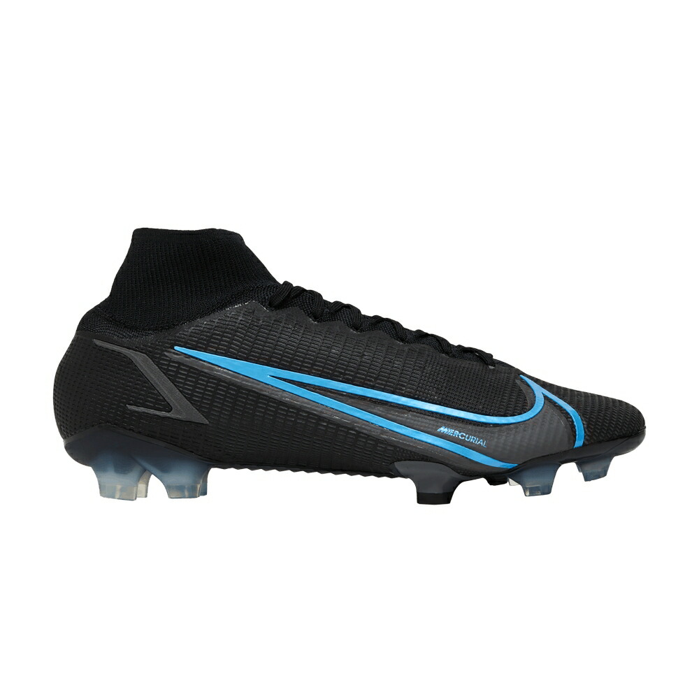 ナイキ エリート 黒いこと 黒いこと 薄墨色 薄墨色 \u0027BLACK BLUE\u0027 スニーカー メンズ NIKE MERCURIAL SUPERFLY 8 ELITE FG PHOTO / BLACK IRON GREY BLACK
