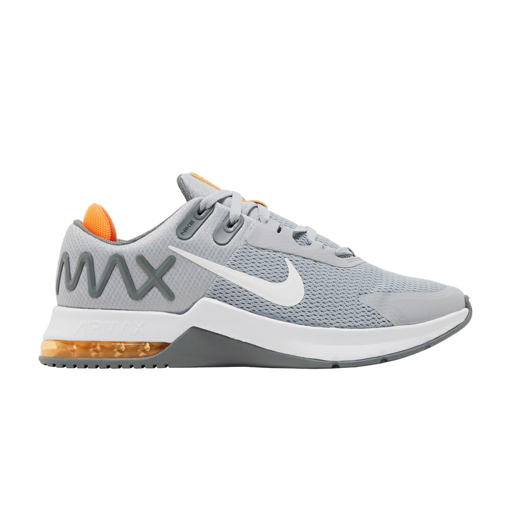 ナイキ マックス アルファ トレーナー 灰色 グレー クール 橙 オレンジ エアマックス WOLF ORANGE スニーカー メンズ NIKE AIR MAX ALPHA TRAINER 4 GREY TOTAL / WOLF GREY COOL GREY TOTAL ORANGE