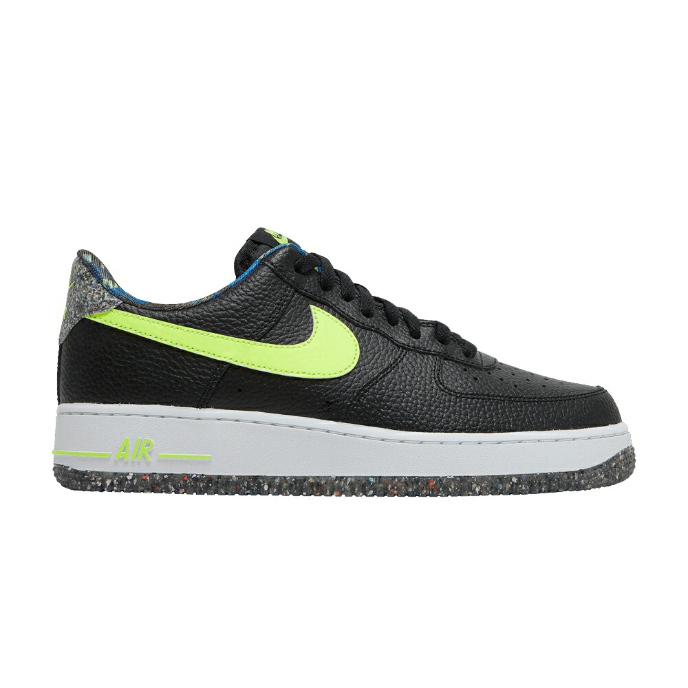 ナイキ 黒色 ブラック 白色 ホワイト エアフォース 'BLACK VOLT' スニーカー メンズ NIKE AIR FORCE 1 LOW / BLACK VOLT WHITE｜スニケス