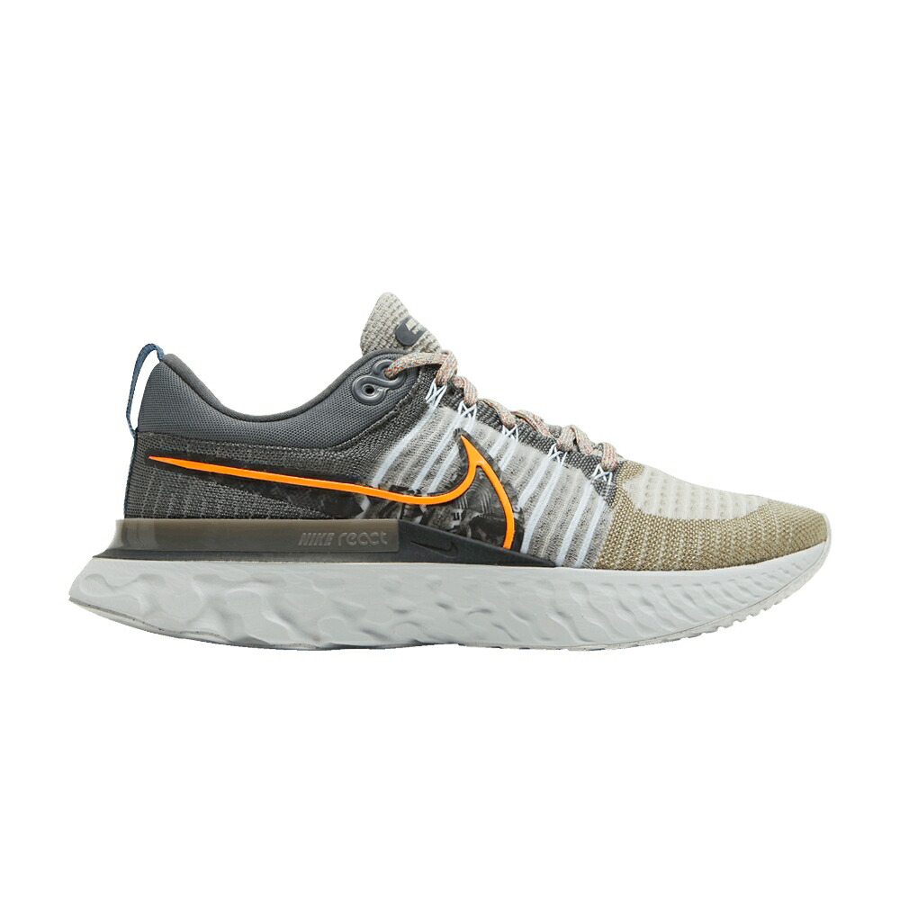 ナイキ リアクト 幽客 飛球編み物 薄墨色 薄墨色 \u0027MADE SPORT\u0027 スニーカー メンズ NIKE REACT INFINITY RUN FLYKNIT 2 FROM / LIGHT BONE SPORT SPICE IRON GREY
