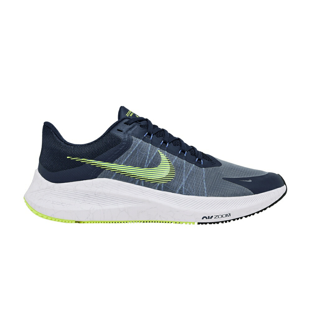 ナイキ ズーム 紺色 ネイビー 白色 ホワイト 'MIDNIGHT VOLT' スニーカー メンズ NIKE ZOOM WINFLO 8 NAVY / MIDNIGHT NAVY WHITE HYPER ROYAL