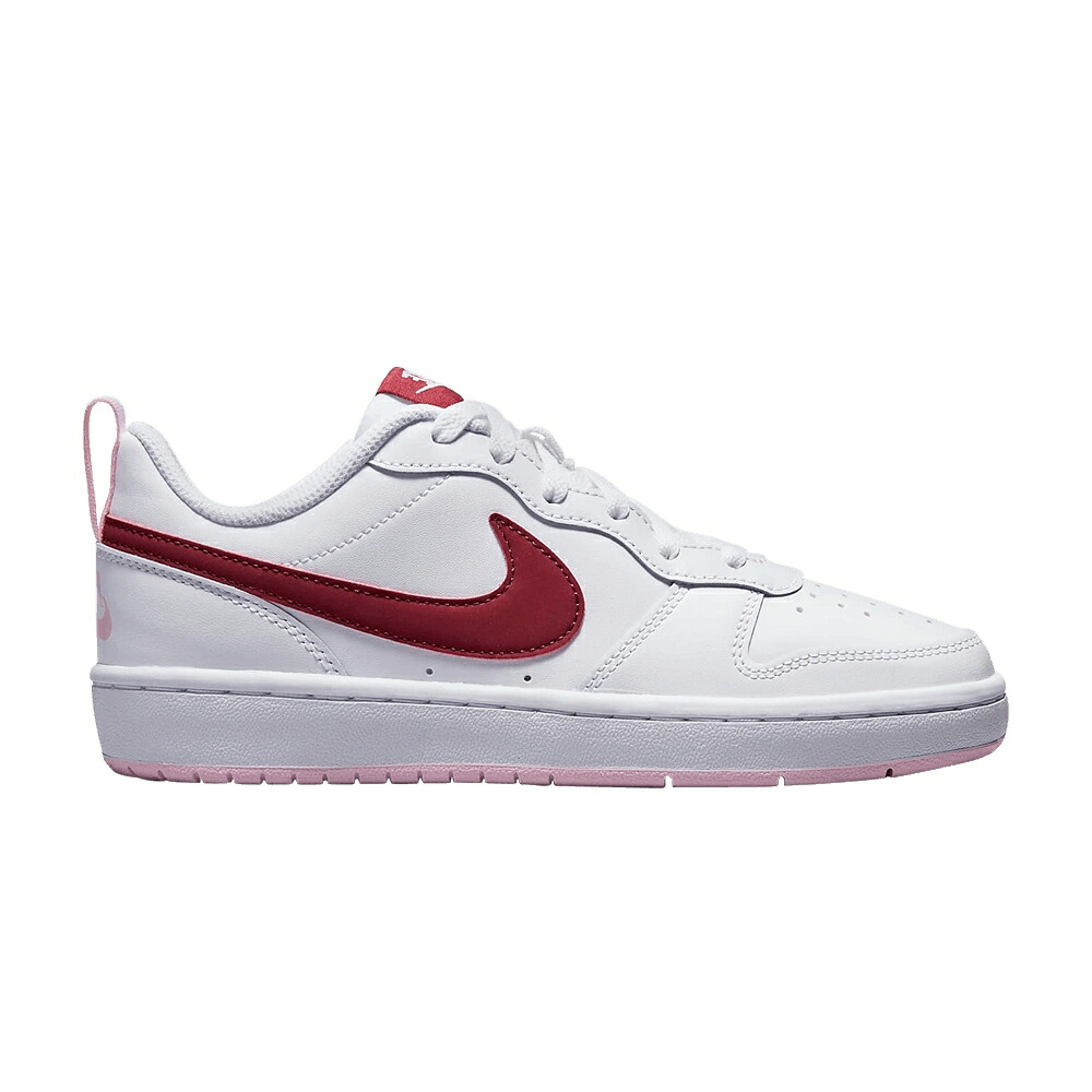 ナイキ 厚地の外套 白いこと 白いこと コートバーロウ \u0027WHITE BEETROOT\u0027 御坊っちゃん キッズ NIKE COURT BOROUGH LOW 2 GS DARK / WHITE DARK BEETROOT もの言う花 マタニティ スニーカー