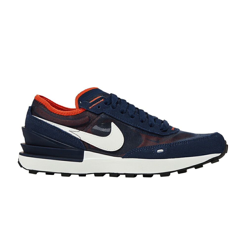 ナイキ ワーヘル 紺色 米国海軍 橙 オレンジ色 \u0027MIDNIGHT NAVY\u0027 御坊っちゃん キッズ NIKE WAFFLE ONE GS / MIDNIGHT NAVY ORANGE MELON TINT もの言う花 マタニティ スニーカー