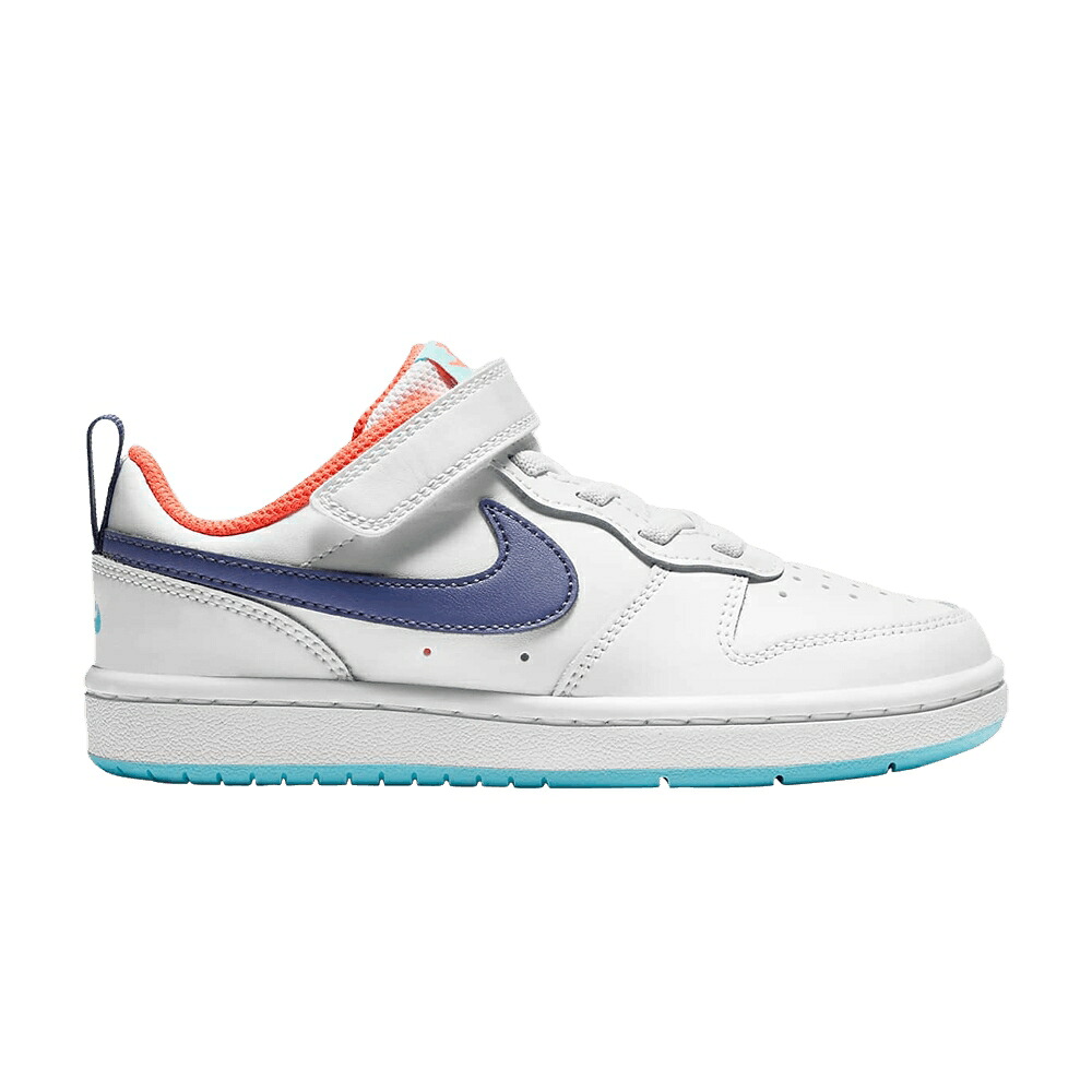 ナイキ コート 紫 パープル 白色 ホワイト コートバーロウ 'WHITE DUST' ジュニア キッズ NIKE COURT BOROUGH LOW 2 PS DARK PURPLE / WHITE COPA BRIGHT MANGO DARK ベビー マタニティ スニーカー