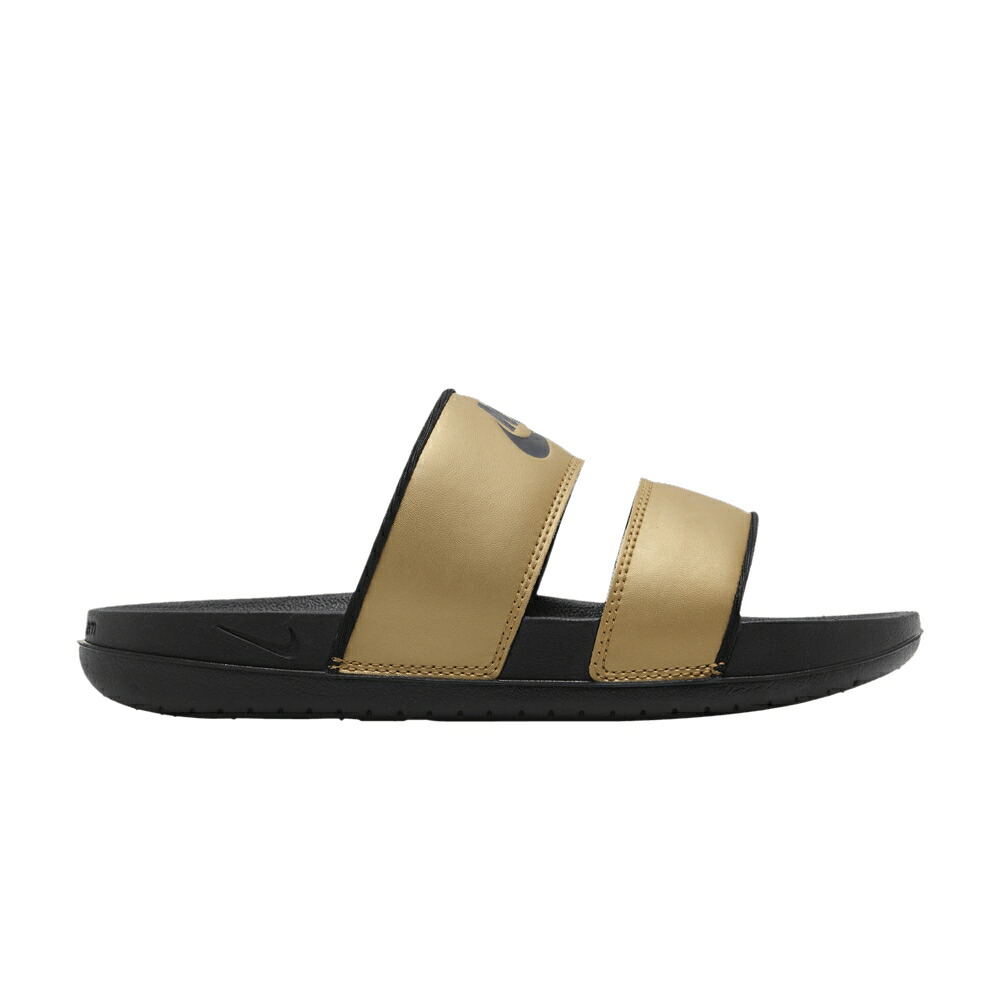 ナイキ サンダル ゴールド 黒色 ブラック 'METALLIC GOLD' スニーカー レディース NIKE WMNS OFFCOURT DUO SLIDE / METALLIC GOLD BLACK BLACK|スニケス