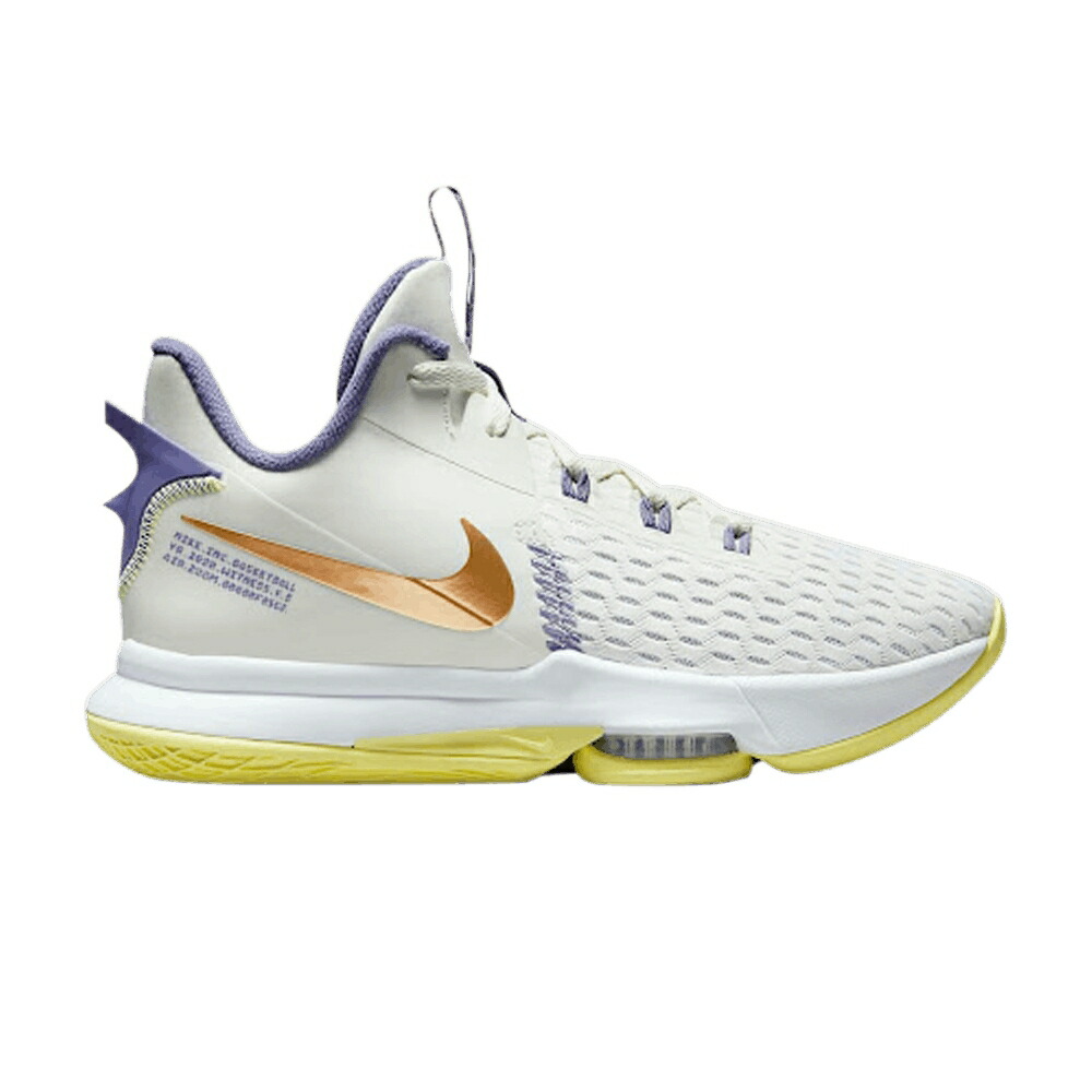 ナイキ レブロン 白いこと 白いこと ウィットネス \u0027SUMMIT BRONZE\u0027 スニーカー メンズ NIKE LEBRON WITNESS 5 EP WHITE METALLIC / SUMMIT WHITE WHITE LIGHT ZITRON