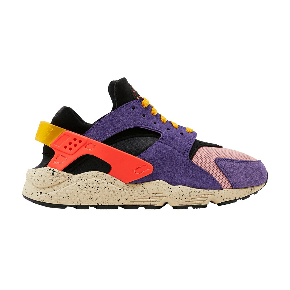 ナイキ ハラチ 黒いこと 黒いこと 紫 パープル SIZE? \u0027ACG\u0027 スニーカー メンズ NIKE X AIR HUARACHE / BLACK SUNBURST VARSITY PURPLE