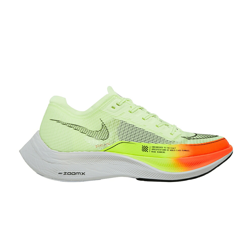 ナイキ 橙 オレンジ色 NEXT% \u0027FAST PACK\u0027 スニーカー メンズ NIKE ZOOMX VAPORFLY 2 / BARELY VOLT HYPER ORANGE VOLT