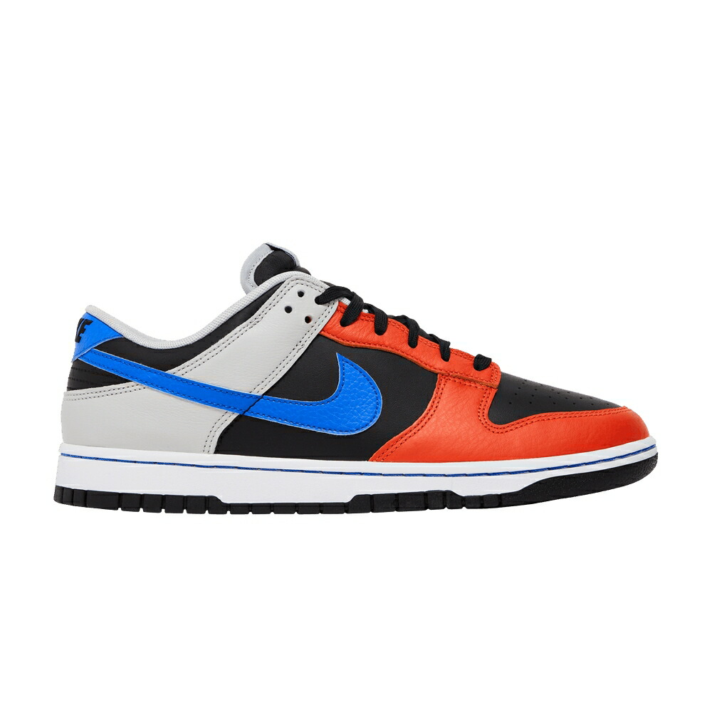 ナイキ ダンク 黒色 ブラック 青色 ブルー 灰色 グレー 橙 オレンジ ダンクロー '75TH KNICKS' スニーカー メンズ NIKE NBA X DUNK LOW EMB ANNIVERSARY - / BLACK RACER BLUE GREY FOG ORANGE