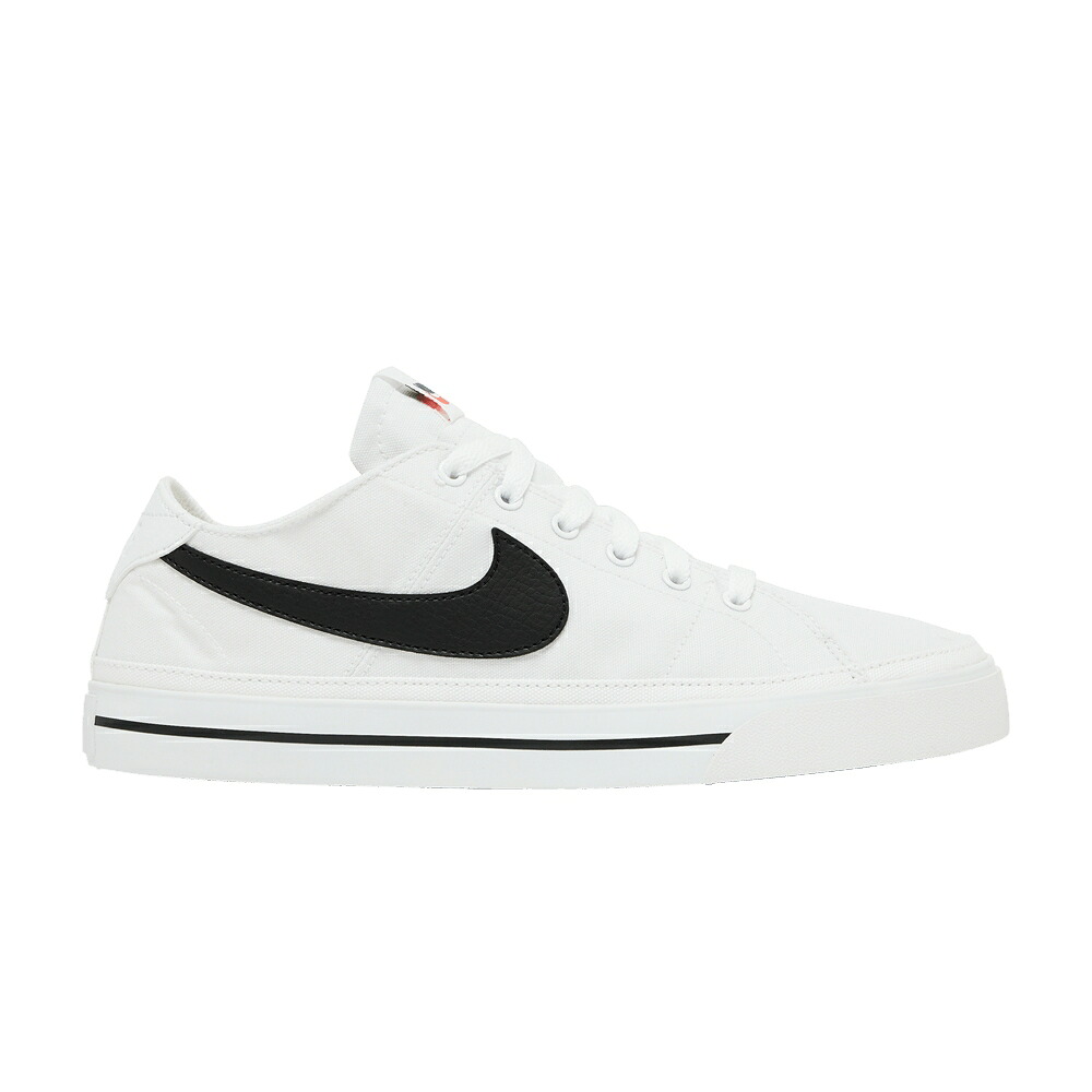 ナイキ 厚地の外套 レガシー 白いこと 白いこと 黒いこと 黒いこと \u0027WHITE BLACK\u0027 スニーカー メンズ NIKE COURT LEGACY CANVAS / WHITE BLACK