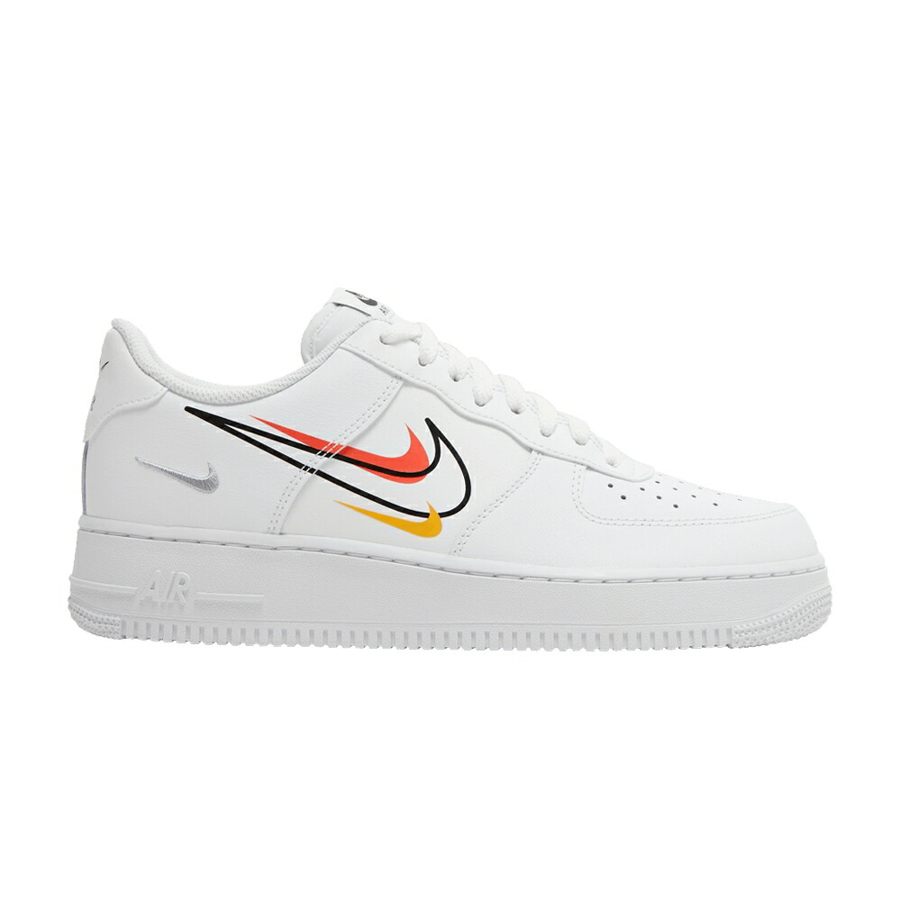 ナイキ 白いこと 白いこと 野球クラブ 橙 オレンジ色 空軍 \u0027MULTISWOOSH\u0027 スニーカー メンズ NIKE AIR FORCE 1 LOW \u0027MULTI-SWOOSH\u0027 / WHITE TEAM ORANGE UNIVERSITY