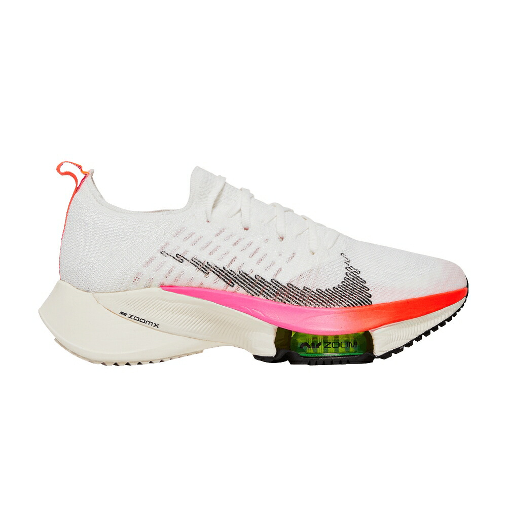 ナイキ ズーム フライニット 白色 ホワイト ピンク ブラスト NEXT% RAWDACIOUS スニーカー レディース NIKE WMNS AIR ZOOM TEMPO FLYKNIT / WHITE WASHED CORAL PINK BLAST