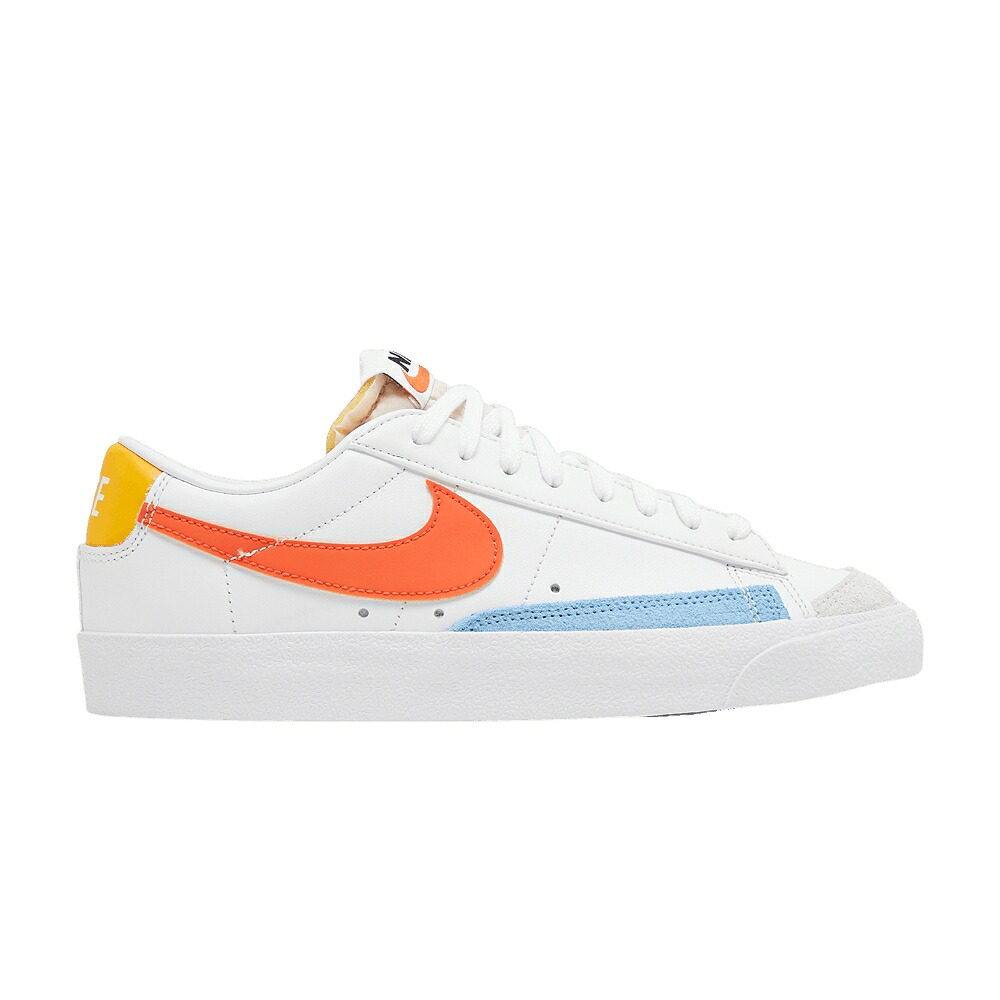 ナイキ ブレイザー 白いこと 白いこと ゴールド \u002777 \u0027WHITE ORANGE\u0027 スニーカー レディース NIKE WMNS BLAZER LOW / WHITE UNIVERSITY GOLD UNIVERSITY