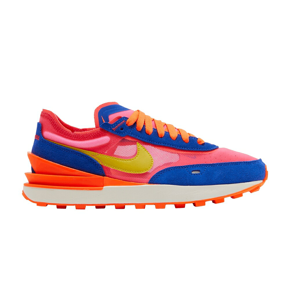 ナイキ ワッフル 青色 ブルー ピンク 赤 レッド 'RACER PINK' スニーカー レディース NIKE WMNS WAFFLE ONE BLUE HYPER / RACER BLUE HYPER PINK SIREN RED