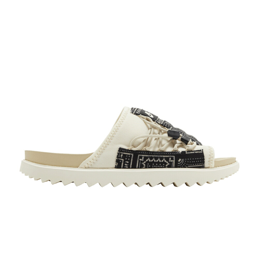 ナイキ サンダル 象牙色 黒いこと 黒いこと \u0027PAISLEY IVORY\u0027 スニーカー メンズ NIKE ASUNA SLIDE - PALE / PALE IVORY RATTAN BLACK RATTAN スニーカー-メンズ靴