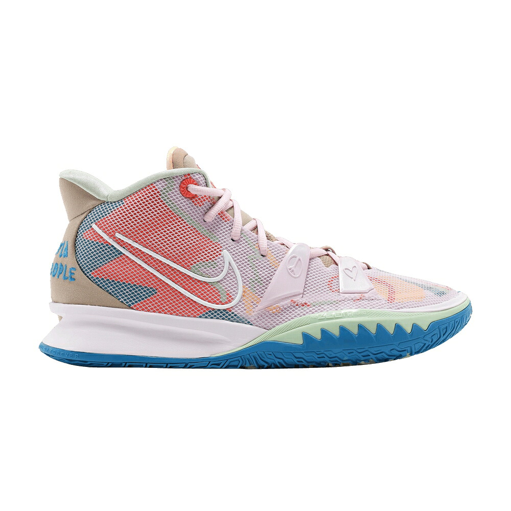 ナイキ カイリー サクラ色 白いこと 白いこと \u00271 PINK\u0027 スニーカー メンズ NIKE KYRIE 7 WORLD 1 PEOPLE - REGAL / REGAL PINK HEMP HONEYDEW WHITE