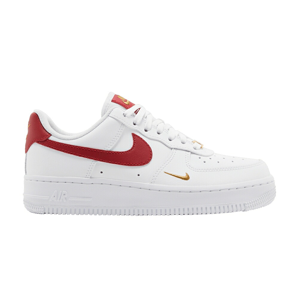 ナイキ 白いこと 白いこと 赤 赤いこと 空軍 \u0027WHITE RED\u0027 スニーカー レディース NIKE WMNS AIR FORCE 1 ESSENTIAL LOW GYM / WHITE GYM RED GYM RED WHITE スニーカー-靴-レディース靴