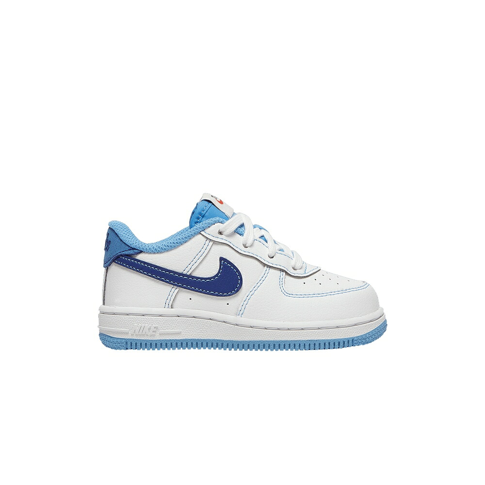 ナイキ 白色 ホワイト 青色 ブルー ディープ 'WHITE BLUE' ベビー NIKE FORCE 1 TD UNIVERSITY / WHITE UNIVERSITY BLUE SAIL DEEP｜スニケス