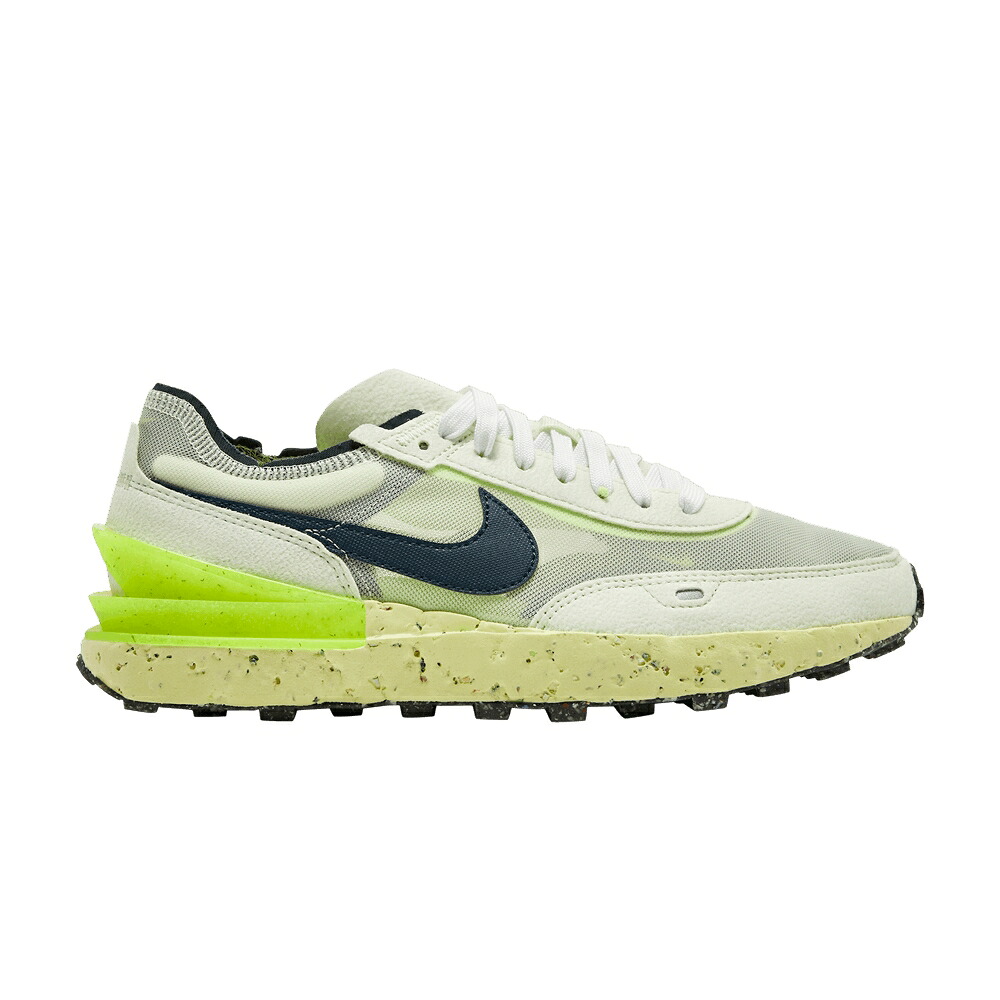 ナイキ ワッフル ライム 白色 ホワイト 紺色 ネイビー 'LIME ICE' スニーカー メンズ NIKE WAFFLE ONE CRATER / LIME ICE VOLT WHITE ARMORY NAVY｜スニケス 28,015円