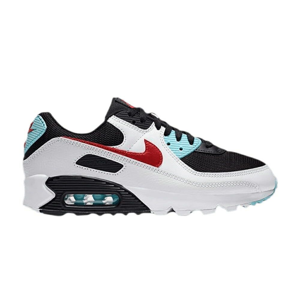 ナイキ マックス アクア 白色 ホワイト 黒色 ブラック エアマックス 'BLEACHED RED' スニーカー レディース NIKE WMNS AIR MAX 90 AQUA / SUMMIT WHITE BLEACHED AQUA BLACK