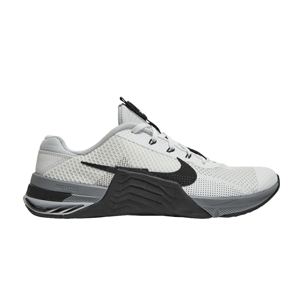 ナイキ 白いこと 白いこと 薄墨色 薄墨色 純然たる \u0027WHITE BLACK\u0027 スニーカー メンズ NIKE METCON 7 / WHITE PARTICLE GREY PURE